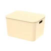 Ящик пластиковый вкладываемый бежевый 410х305х245 мм в Глазове