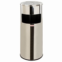 Урна с пепельницей 27 л, нержавеющая сталь, зеркальная, LAIMA PROFESSIONAL в Глазове