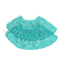 Бахилы бирюзовые 2000 шт (1000 пар), 16 мкм, однослойные, с одной резинкой, Эконом в Глазове