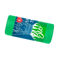 Мешки для мусора 120 л, биоразлагаемые, зеленые, рулон 10 шт., ПНД, 16 мкм, 1100х700 мм, БИО, МБ2158 (МНБ 120-10ж) в Глазове