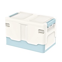 Ящик пластиковый складной белый, дно голубое, 370х240х240 мм в Глазове