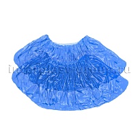 Бахилы голубые 2000 шт (1000 пар), 16 мкм, однослойные, с одной резинкой, Эконом в Глазове