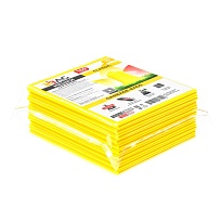 Мешки для мусора 160 л, желтые, в пачке 10 шт., ПВД, 40 мкм, 900х1100 мм, i-Bag в Глазове